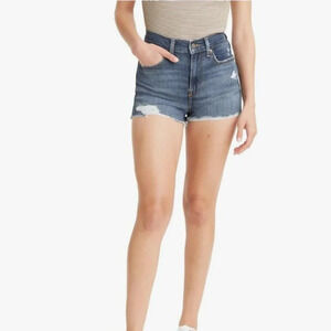 Levi's Women's High Rise Shorts Chelsea When Dark Indigo size 29